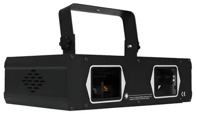 Produktbild von Laserprojektor, DMX-Steuerung, RGB-Lichteffekte, Scannerlampe 2 Köpfe, EU-Stecker