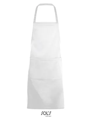 Immagine prodotto di SOLs 01744 | Grembiule Gramercy - 80 x 63 cm - Colore: Bianco - Lunghezza: 80 x 63 cm