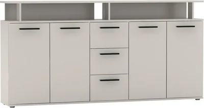Obrázek produktu pro Kondela Čtyřdveřová komoda se zásuvkami Albi - kašmír