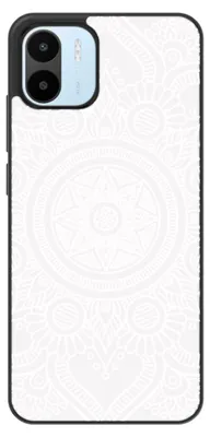 Image de 1001Coques - Coque renforcée compatible avec Xiaomi Redmi A2 - Design mandala blanc - TPU + dos métal sublimé antichoc