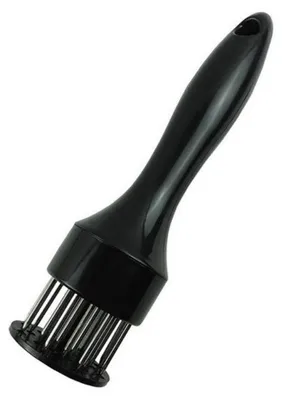 Fleischklopfer mit Nadeln, Edelstahl, 19 cm, schwarz