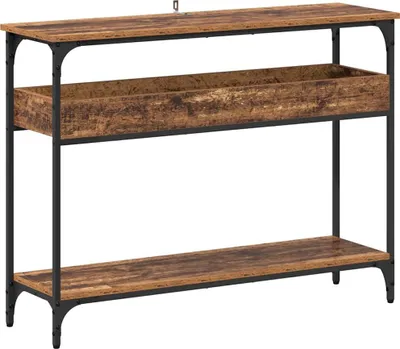 Immagine prodotto di vidaXL Consolle con ripiano in legno di recupero 100 x 29 x 75 cm Materiale a base di legno