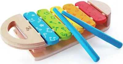 Immagine prodotto di Hape Arcobaleno Xilofono Strumento Musicale Glockenspiel Musica in legno Gioco