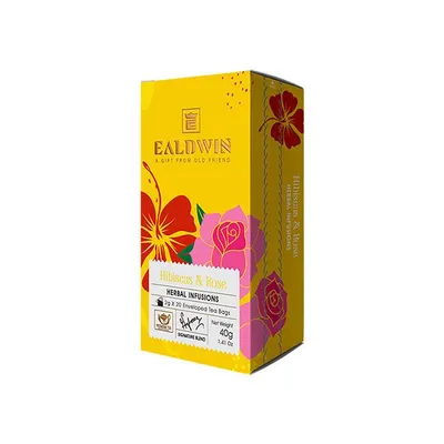 Image de EALDWIN Hibiscus & Rose 30g (20 sachets, tisane)