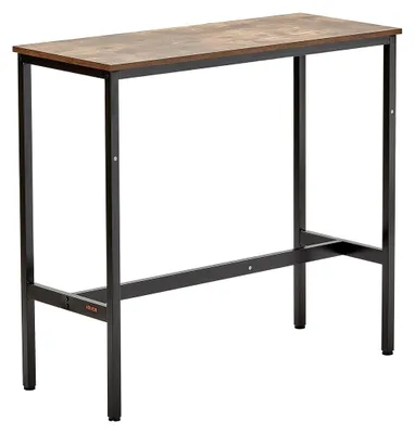 Image de Table de bar, table de pub, comptoir à cocktails, table de cuisine et de salle à manger – 39 x 16 x 35,5 pouces