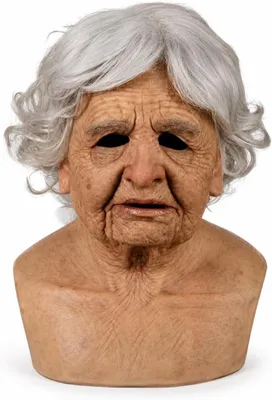 Immagine prodotto di Maschera di Halloween - Maschere da vecchia - Maschera in lattice realistica e horror