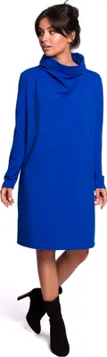 Obrázok produktu pre BeWear Dámske midi šaty Hendrych B132 temno modra M