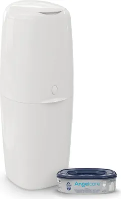 Produktbild von Angelcare 2370 Original Classic XL Windeleimer - Umweltfreundlich, Extra Großes Fassungsvermögen, Optimaler Geruchsschutz, 1 Nachfüllkassette