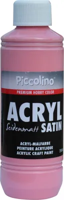 Produktbild von Acrylfarbe seidenmatt Alt-Rosa 250ml Flasche - Piccolino Acryl Satin, Premium Hobby Color