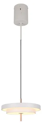 Obrázok produktu pre Závesné svetlo LED, výškovo nastaviteľné, stmievateľné, CCT, sivé, D 40 cm