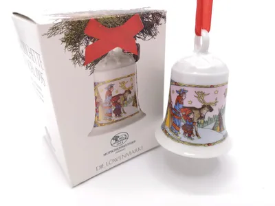 Produktbild von Hutschenreuther Porzellan Weihnachtsglocke Glocke 1995 mit Originalverpackung