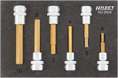 Image de Hazet Bit set 3/8 (10 mm) 6-piece 163-302/6