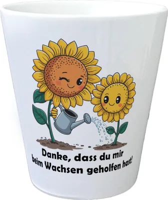 Produktbild von Danke - Sonnenblumen Blumentopf