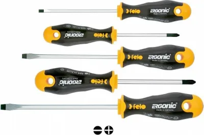 Productafbeelding van FELO schroevendraaierset, 5-delig, serie 400 Ergonic