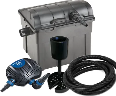 Image de Kit filtre de bassin UBF 9000, UV-C 11 W, pompe OME 3500, skimmer, tuyau de 5 m