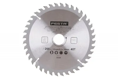 Produktbild von Kreissägeblatt für Holz TCT 205mm/3. 2/30/40