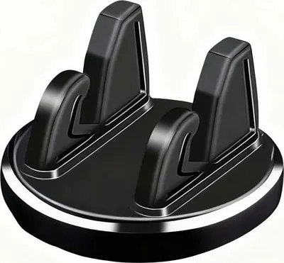 Produktbild von Schwarze Auto-Handyhalterung: 360° drehbar mit Saugnapf/Silikon. Perfekt für Navi & Anrufe. Stabil für jedes Fahrzeug, einfach zu montieren