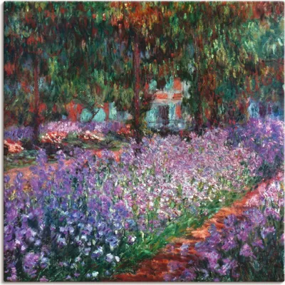 Produktbild von ARTland Leinwandbild Der Garten des Künstlers bei Giverny Größe: 70x70 cm