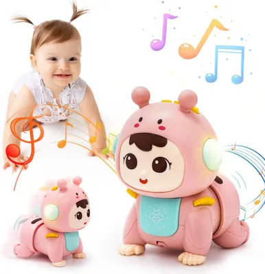 Produktbild von Krabbelspielzeug, Licht und Musik, für 3-9 Monate, Bauchlage Spielzeug, Rosa