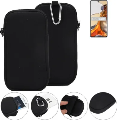 Produktbild von K-S-Trade Neopren-Hülle Handyhülle kompatibel mit Xiaomi 11T Schutzhülle Neoprenhülle Sleeve Schutz-Hülle Gürtel Tasche Case Holster Handytasche