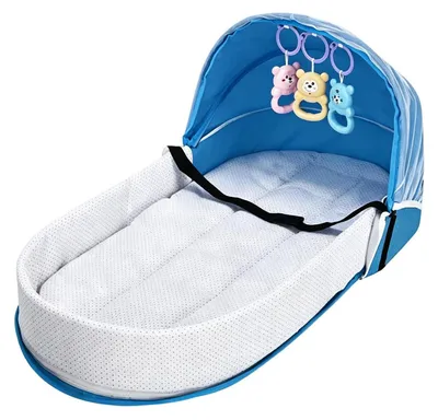 Productafbeelding van Draagbaar Kinderbed met Ademend Tent Ontwerp