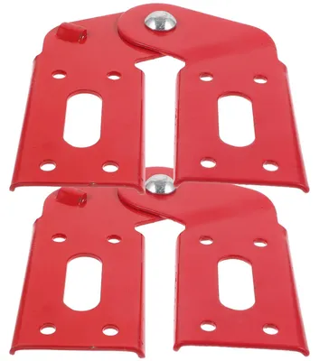 2er-Pack Dachbodenleiter-Scharniere, Aluminium, 14,5x13,7x1,5 cm