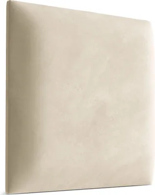 Produktbild von Muralo Polsterpaneel WANDPOLSTER Wandkissen Bettkopfteil Wandpaneel Magic Velvet Creme 2250 50cm x 50cm