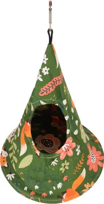 Obrázok produktu pre Vtáčí stan Mäkké priedušné umývateľné bavlnené spacie lôžko Závesné hojdacie hniezdo pre papagája Budgie Green 25x35cm / 9.8x13.8in