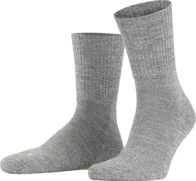 Image de FALKE Chaussettes de sport unies - Walkie Light, chaussettes de trekking et de randonnée, coloris unis gris 37-38
