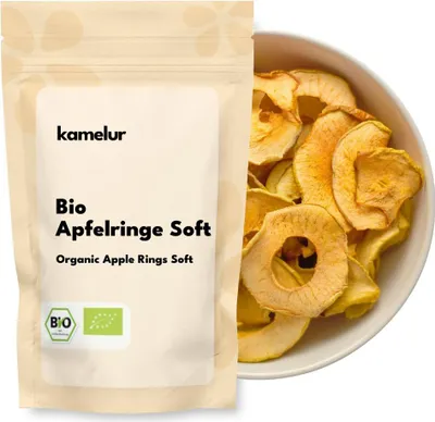 Produktbild von Kamelur® Bio Apfelringe getrocknet soft 1 kg