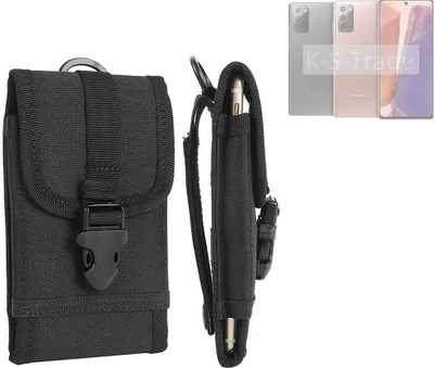Produktbild von K-S-Trade Holster Handy Hülle kompatibel mit Galaxy Note 20 LTE Holster Handytasche Gürtel Tasche Schutz Hülle Robust Outdoor schwarz