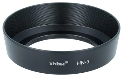 Produktbild von vhbw Gegenlichtblende kompatibel mit Nikon Nikkor AF 35mm f2.0D, AF 35mm f/2 S, AF Nikkror 35mm f/1.4 S 52mm Objektiv, Rund, 7,4 cm, schwarz