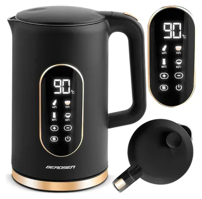 Obrázok produktu pre Czajnik elektryczny 1,7l Berdsen BD-712 czarno-złoty