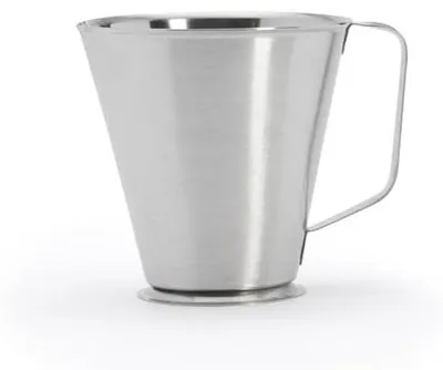 Messbecher aus Edelstahl, 1000 ml, 18 x 13,8 x 13,4 cm, silber