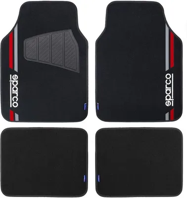 Obrázek produktu pro Sada podlahových rohoží do auta Sparco SPCF508RD červená