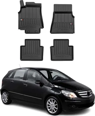 Immagine prodotto di 2005-2011 Mercedes Classe B W245 Tappetini in gomma Premium 3D Nero TPE 4 pz