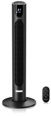 Produktbild von Brandson Turmventilator mit Fernbedienung, Oszillation 70°, Timer, mobiler Lüfter, Säulenventilator 84,5cm, DC-Motor, 8 Stufen, 4 Modi, Sieger Ventilatoren und Luftkühler 2026