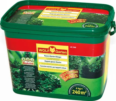 Produktbild von Wolf-Garten Rasen-Starter-Dünger für neuen Rasen LH 240, 6 kg; 352703