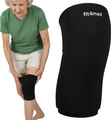 Produktbild von FIT4MED | Wiederverwendbare Kühl- und Wärmekompresse - für Knie & Oberschenkel – Gelkompresse zur Kälte - Wärmetherapie - Schmerzlinderung
