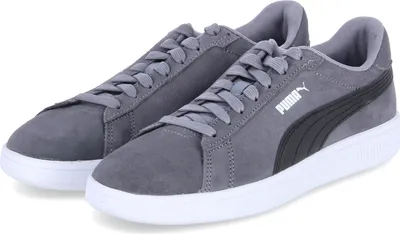 Produktbild von Puma Low Sneaker SMASH  Damen Rauleder Grau Größe: 81/2