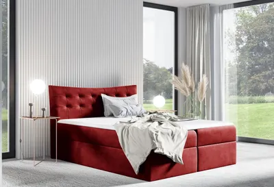 Immagine prodotto di Letto Letto a molle Camera da letto Design imbottito doppio hotel 180x200