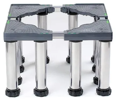 Image de Support réglable pour machines à laver, réfrigérateurs, sèche-linge, congélateurs, de 45 à 70 cm, hauteur réglable : 10/15/20/25 cm