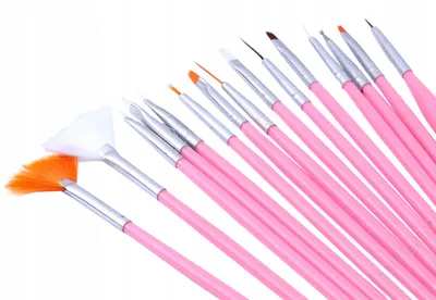 Produktbild von Isabellenails Nageldesign Pinselset für Gel und Verzierungen, 15 Teile