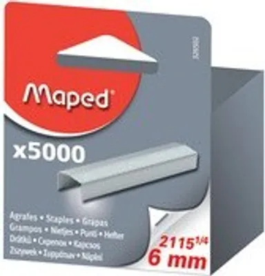 Produktbild von Maped Heftklammern 19 1/4 6 mm verzinkt 5.000 Stück