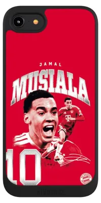 Produktbild von NIVOCASE Handyhülle für Apple iPhone 7  Hülle NIVOpure Case Schwarz FC Bayern München FCB Jamal Musiala