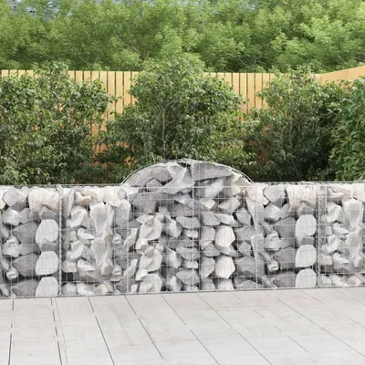 Immagine prodotto di VidaXL Gabbioni 3 pezzi a volta 200x50x80/100 cm in ferro zincato
