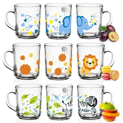 Image de 6 gobelets pour enfants avec motifs d'animaux - 220 ml