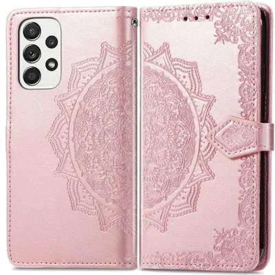 Imagen del producto de Funda libro Mandala para Samsung Galaxy A33 - Oro rosado