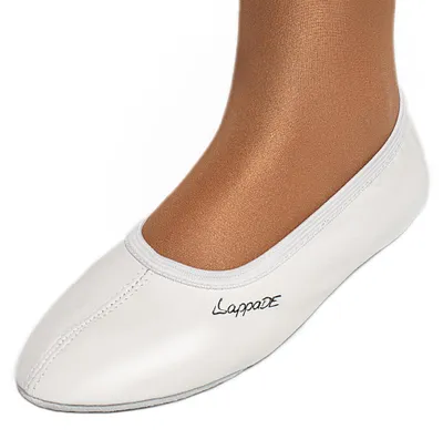 Produktbild von Lappade Ledersohle weiß Gymnastikschuhe, Schläppchen, Turnschläppchen (Art. 201