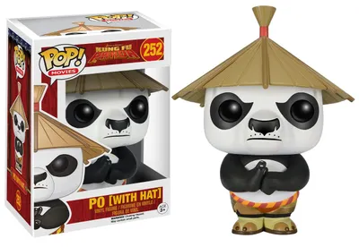 Produktbild von Funko POP! - Kung Fu Panda - Po mit Hut/with Hat Figur